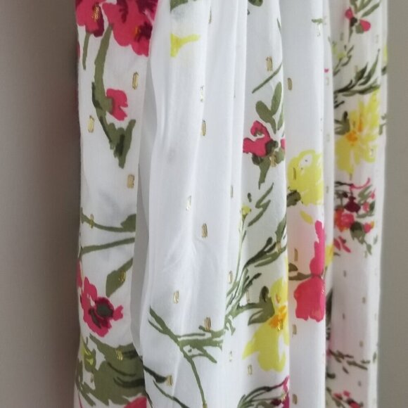 Women's Floral Fairy Boho Cottagecore Peasant Tiered Midi Dress Plus Curvy Sz16 - Picture 6 of 16